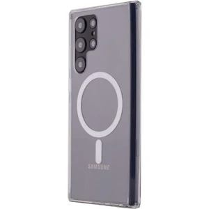 Samsung Galaxy S22 Ultra Kılıf Magneticsafe Şeffaf Silikon - Şeffaf