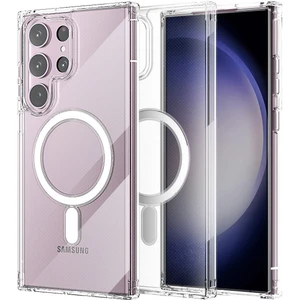 Samsung Galaxy S23 Ultra Kılıf Magneticsafe Şeffaf Silikon - Şeffaf