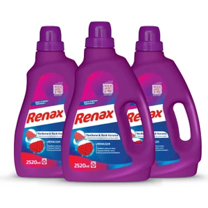 Renax Sıvı Çamaşır Deterjanı Renkliler 2520 ml - 3 Lü Paket