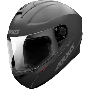Kask Axxis Draken S Mat Titanyum Şeffaf Camlı