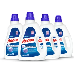 Renax Sıvı Çamaşır Deterjanı Beyaz ve Renkliler 2520 ml - 4 Lü Paket