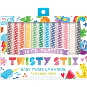 Ana Renkler Ooly Twisty Stix 12'li Yağlı Pastel Boya