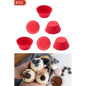 Onikiden Airfryer Silikon Kek Muffin Kalıbı 6’lı - Tüm Hava Fritözleriyle Uyumlu SL33