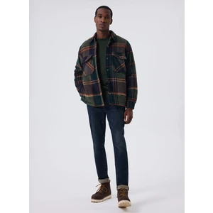 Lee Cooper Regular Fit Zümrüt Yeşili Erkek Gömlek 241 Lcm 241043 Galvın Zumrut-Taba E