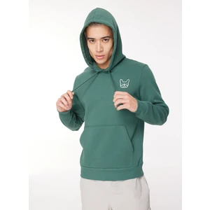 Jack & Jones Kapüşon Yaka Yeşil Erkek Sweatshırt 12261182_JCODEN Sweat Hood Exc