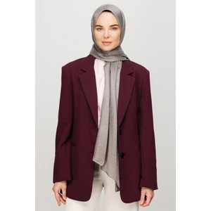 Forever Desen Parlak Jakar Şal