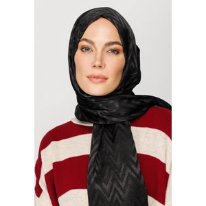 Zikzak Desen Parlak Jakar Şal