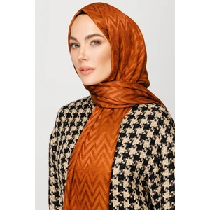 Zikzak Desen Parlak Jakar Şal