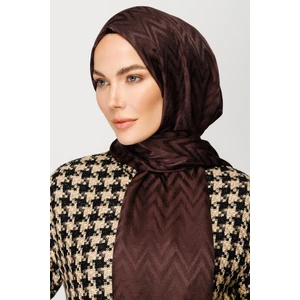 Zikzak Desen Parlak Jakar Şal