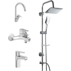 Win S (Banyo+Lavabo+Eviye) Batarya Seti +Duxxa Trend Robot Duş Seti