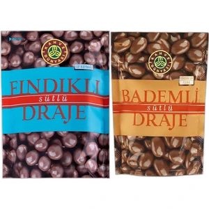 Kahve Dünyası Sütlü Çikolata Kaplı Fındık Draje 60 gr ve Sütlü Çikolata Kaplı Badem Draje 60 gr