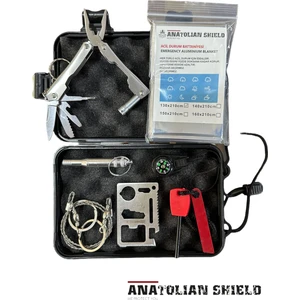 Anatolian Shield Doğada Hayatta Kalma Survival Kiti 8+1 Parça