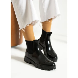 Kaof Shoes Kadın Siyah Su Geçirmez Yağmur Botu