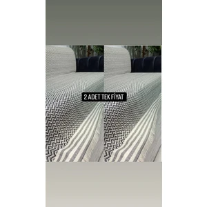 Nevin Acar Elmas Desen Lüks Pamuk 2'li Koltuk Örtüsü