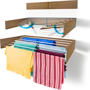 Urban Nouk Modern Çamaşır Kurutma Askısı 120 CM