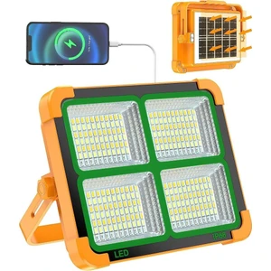 Taşınabilir Solarlı Çalışma ve Kamp Işığı, Powerbanklı Güneş Enerjili IŞILDAK,FENER-150W 200 Lümen 264 Ledli-Kçk