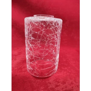Kuğulu Avize. Avize Camı, Silindir, Şeffaf, Çatlatılmış Desenli, (E.27)Çap:10.00cm-h:15.00cm.Normal ampule göre.