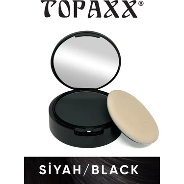 Topaxx Siyah/Black Suda Çıkmayan Saç Sakal Dolgunlaştırıcı Topik Pudra 14