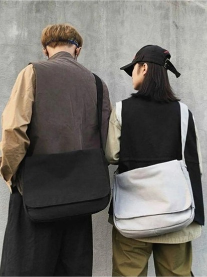 World Star Unisex Postacı Çanta Dayanıklı Tekstil Malzeme ile Orta Boy Sokak Tarzı görsel 2
