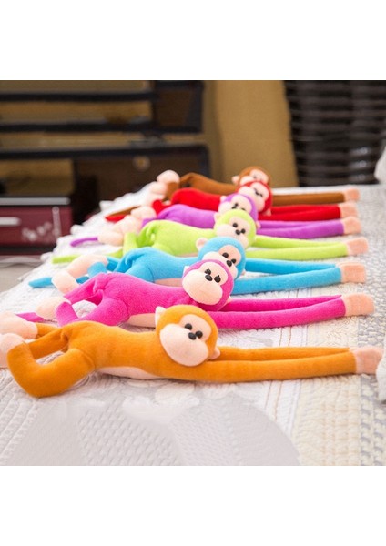 Çocuklar Yumuşak Peluş Oyuncaklar Sevimli Renkli Uzun Kol Maymun (Yurt Dışından)