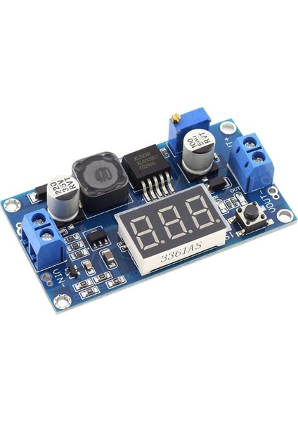 XL6009 Voltmetreli Booster Modülü Dc-Dc 3V-32V Ila 5V-35V 4A (Maks.) Ayarlanabilir Step-Up Boost Dönüştürücü Modülü (Yurt Dışından)