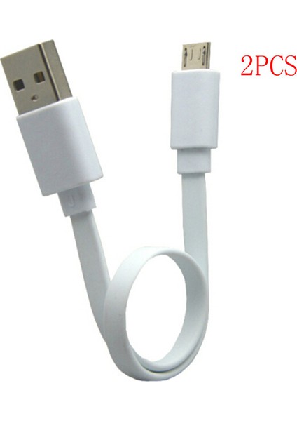 2X20 cm Ultra Kısa Mikro USB Veri Şarj Kablosu Kablosu Taşınabilir Güç Bankası Telefon (Yurt Dışından) fiyatları