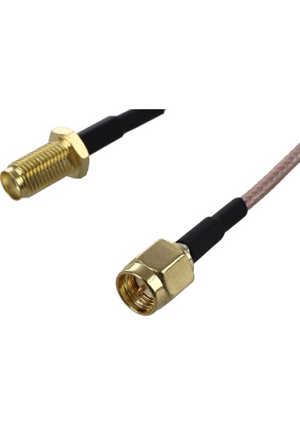 Adet Sma Erkek Sma Dişi Koaksiyel Pigtail Kablo 15 cm ve 1 Adet 6.5 Inç Uzunluk Sma Erkek Sma Erkek Konnektör Pigtail Kablo (Yurt Dışından)