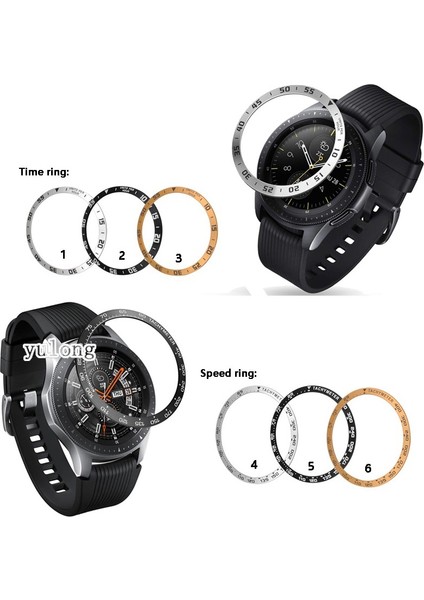 Samsung Galaxy Dişli 42MM 46MM S3 Galaxy 4 46MM 42MM Kılıf Kapak Watch Band Kayışı Için Çerçeve Halkası (Yurt Dışından) modelleri