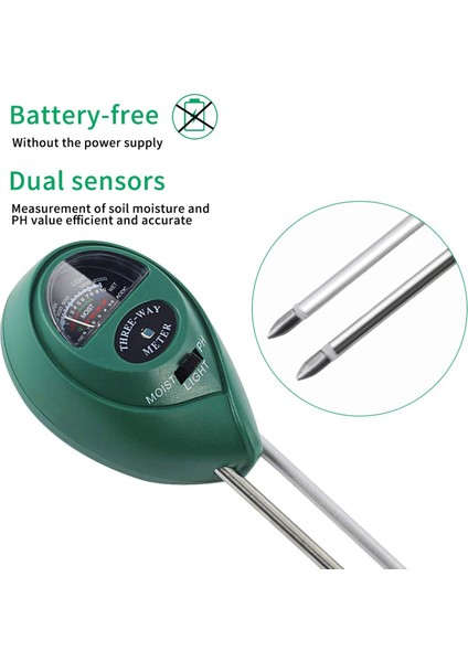 3'ü 1 Arada Toprak Test Cihazı Nem/ışık/ph Ölçer Bahçe Çim Çiftliği Için Çok Fonksiyonlu Bahçe Aracı Bitki Toprak Test Cihazı Kiti Çiçek Için (Yurt Dışından) fırsatları