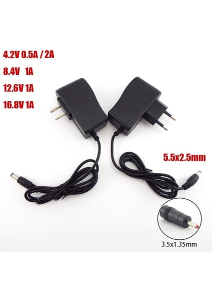 Ayak Koltukac 100-240V Dc 4.2V 8.4V 12.6V 16.8V 1A 1000MA Güç Kaynağı Adaptörü 8.4 12.6 16.8 V Volt Şarj Cihazı 18650 Lityum Pil Için B27 (Yurt Dışından) modelleri