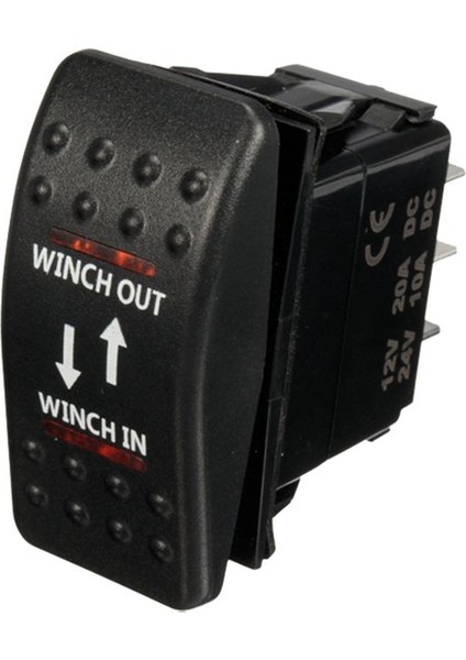 12V 20A Vinç Giriş Vinç Çıkışı Açık-Kapalı-Açık Rocker Anahtarı 7 Pin (Yurt Dışından) fiyatları