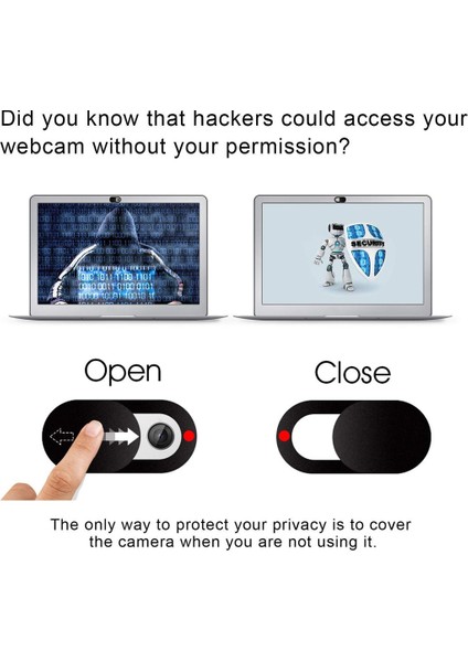 Adet/takım Evrensel Dizüstü Bilgisayar Kamerası Kapağı Deklanşör Telefon Antispy Kamera Kılıfı Gizlilik Koruyucu Telefon Kamera Çıkartmaları MacBook Pro Için (Yurt Dışından) modelleri