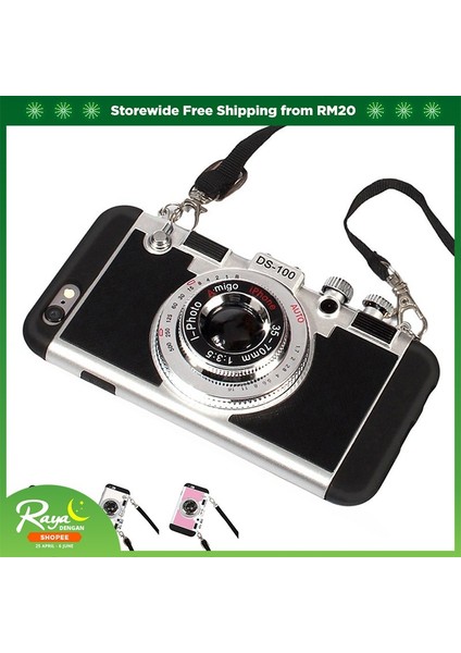 Hazır Stok Emily Paris'te iPhone 13 Pro Max 12 Pro x Xs Max 6 6s 7 8 Plus 3D Kamera Tasarımlı Kılıf Silikon Kapak + Askı Ipi (Yurt Dışından) fiyatları