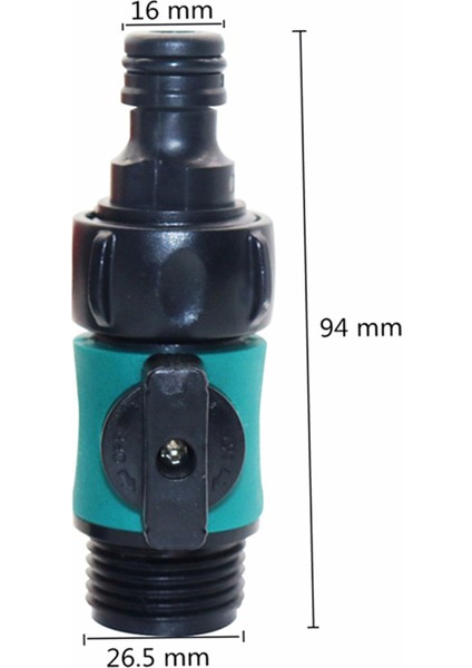 2x Plastik Vana 3/4 Inç Erkek Konu Hızlı Bağlantı Araba Yıkama Bahçe Sulama Boru Bağlantı Parçaları Uzat (Yurt Dışından) modelleri