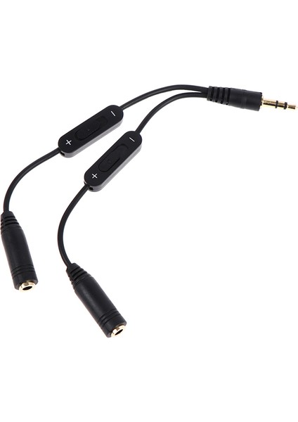 In 2 Out 3.5mm Erkek - Çift Mono 3.5mm Kadın Kulaklık Y Splitter Kablosu Fengshi (Yurt Dışından) indirimleri