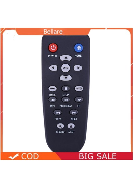 √bel√ Western Digital Wd Tv Live Plus Hd Oynatıcı Için Siyah Uzaktan Kumandanın Değiştirilmesi (Yurt Dışından)