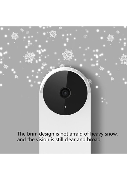 Google Nest Video Kapı Zili Için Kapı Zili Silikon Kapak Silikon Kapak (2021 Pil Modeli), Kablolu Modelle Uyumlu Değil, Hava Koşullarına Karşı Anti-Uv Beyaz (Yurt Dışından)