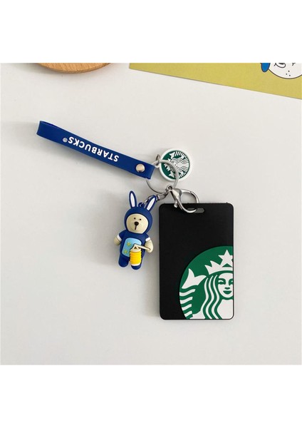 Starbucks Kartlık Transfer Kartı Anaokulu Kapı Kartı Kapağı Silikon Koruyucu Ecover Anahtarlık (Yurt Dışından)