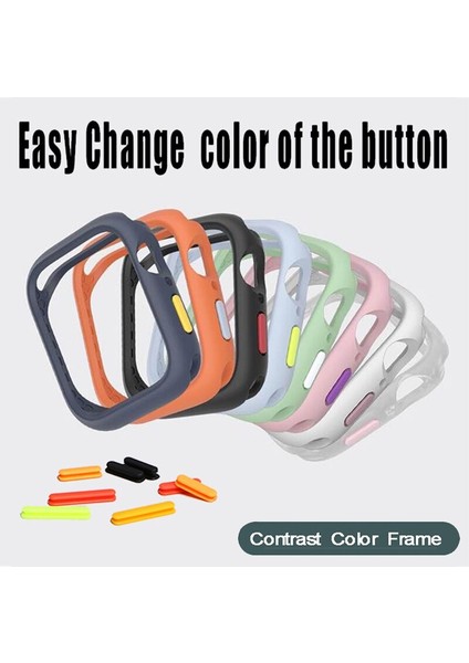 Şeker Mat Silikon Koruyucu Tampon Kılıf Apple Watch 6 Se 44MM 40MM Spor Kapak Tpu Koruma Kabuk Iwatch 5 4 42MM 38MM (Yurt Dışından) fırsatları
