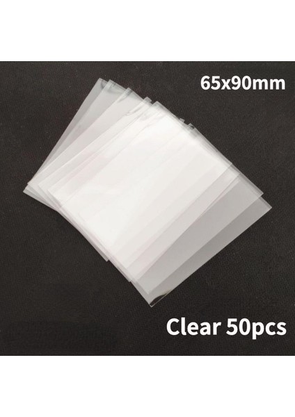 50 Adet Mpc Kart Kollu Şeffaf Kart Koruyucu Asitsiz Iç Kılıf 7X10CM Mini Fotocard Için (Yurt Dışından)