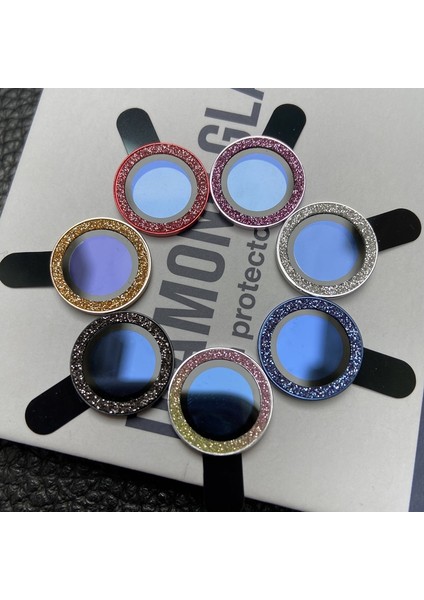 Apple iPhone 13 Mini 12 11 Pro Max Starry Diamond Parlak Kristal Rhinestone Glitter Bling Film Lens Cep Telefonu Arka Kamera Cam Koruyucu (Yurt Dışından) indirimleri