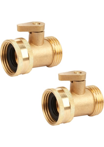 Arelene 2x 3/4 Inç Bahçe Hortumu Su Boru Konnektörü Pirinç Vana Musluk Musluklar Splitter Kapatma Anahtarı ile (Yurt Dışından) fiyatları
