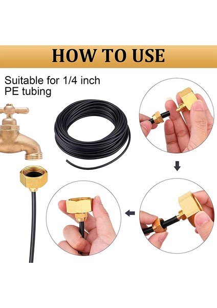 3/4 Inç Ila 1/4 Inç Hortum Adaptörü Bahçe Pirinç 1/4 Inç Sulama Hortumu Adaptörü 2 Paket Yıkama Kauçukları (Yurt Dışından) fiyatları