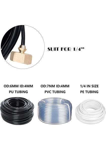 3/4 Inç Ila 1/4 Inç Hortum Adaptörü Bahçe Pirinç 1/4 Inç Sulama Hortumu Adaptörü 2 Paket Yıkama Kauçukları (Yurt Dışından) fırsatları