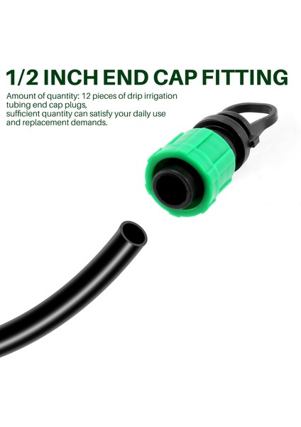 Damla Sulama Borusu Uç Kapağı Tapası 16MM Bant Borusu Için 1/2 Inç (Yurt Dışından) indirimleri