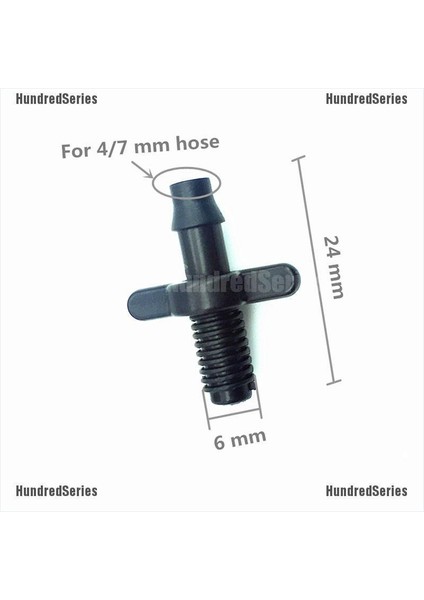 [yüz] 4/7mm Ayırıcı Adaptör Konnektörü Diken ve Bahçe Sulama Hortumları Bağlantı Parçaları [seri] (Yurt Dışından) fırsatları