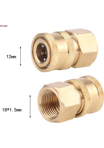 Bahçe Hortumu M18 Basınçlı Yıkama Adaptör Seti Hızlı Bağlantı Prinç 1/4 (Yurt Dışından) fiyatları