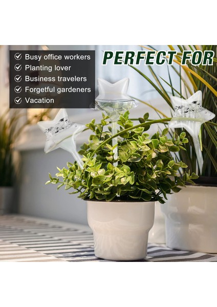 Parça Pvc Bitki Sulama Küreleri Bitki Kendiliğinden Sulama Küreleri Yıldız Şekli Kendiliğinden Sulama Ekici Ekleme Şeffaf Pvc Plastik Kendiliğinden Sulama Küreleri (Yurt Dışından) modelleri