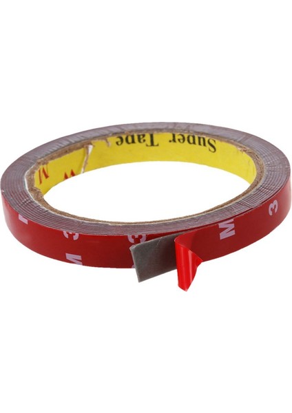 Bradoo-2 Adet 3 Metre Güçlü Kalıcı Çift Taraflı Süper Yapışkan Köpük Bant Rulo Araç Araba Için, Kırmızı 15MMX3M ve 12MMX3M (Yurt Dışından) indirimleri