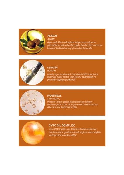 Argan Ve Keratin Içeren Güçlendirici Ve Hacim Verici Şampuan 700 ml modelleri